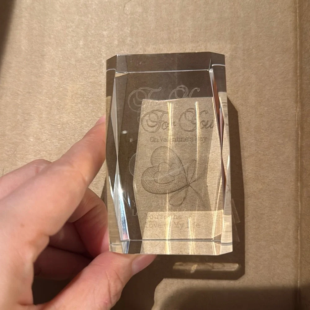 For you on valentine’s day, you’re the love of my life glass 3D - Picture 1 of 3